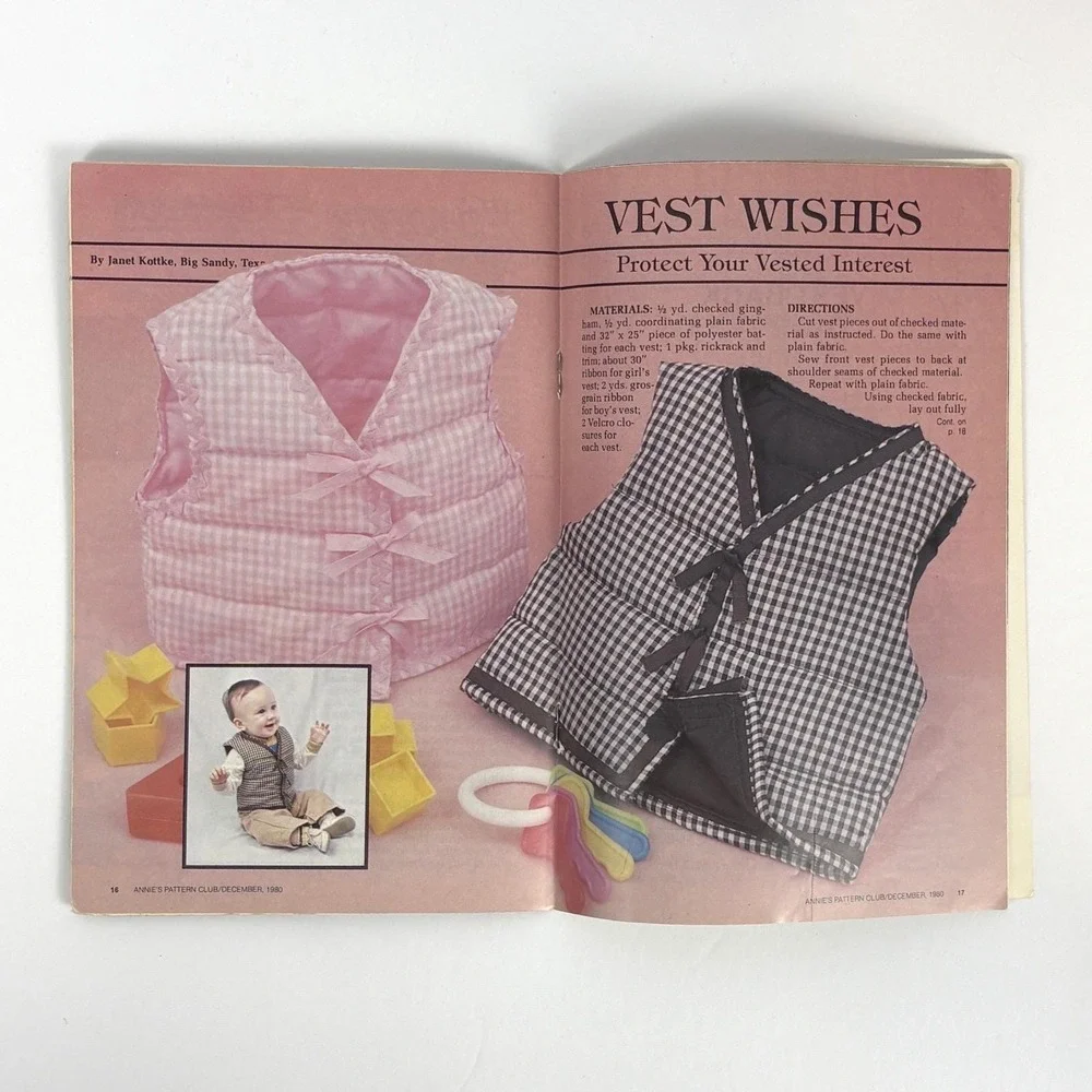 Annies Pattern Club‎ Newsletter Lot 2 1980 Vol 1 No 5 6 Crochet Sewing Pattern - Picture 2 of 5